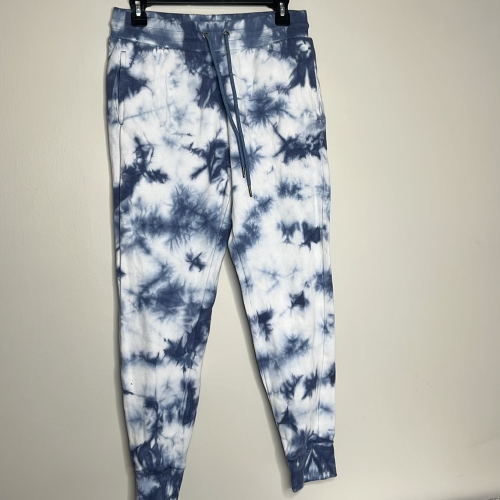 Women’s Small 90 Degrees by Reflex Blue Tye Dye Joggers